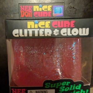 New in Box Nee Doh Nice Cube Glitter & Glow Viral Squishy